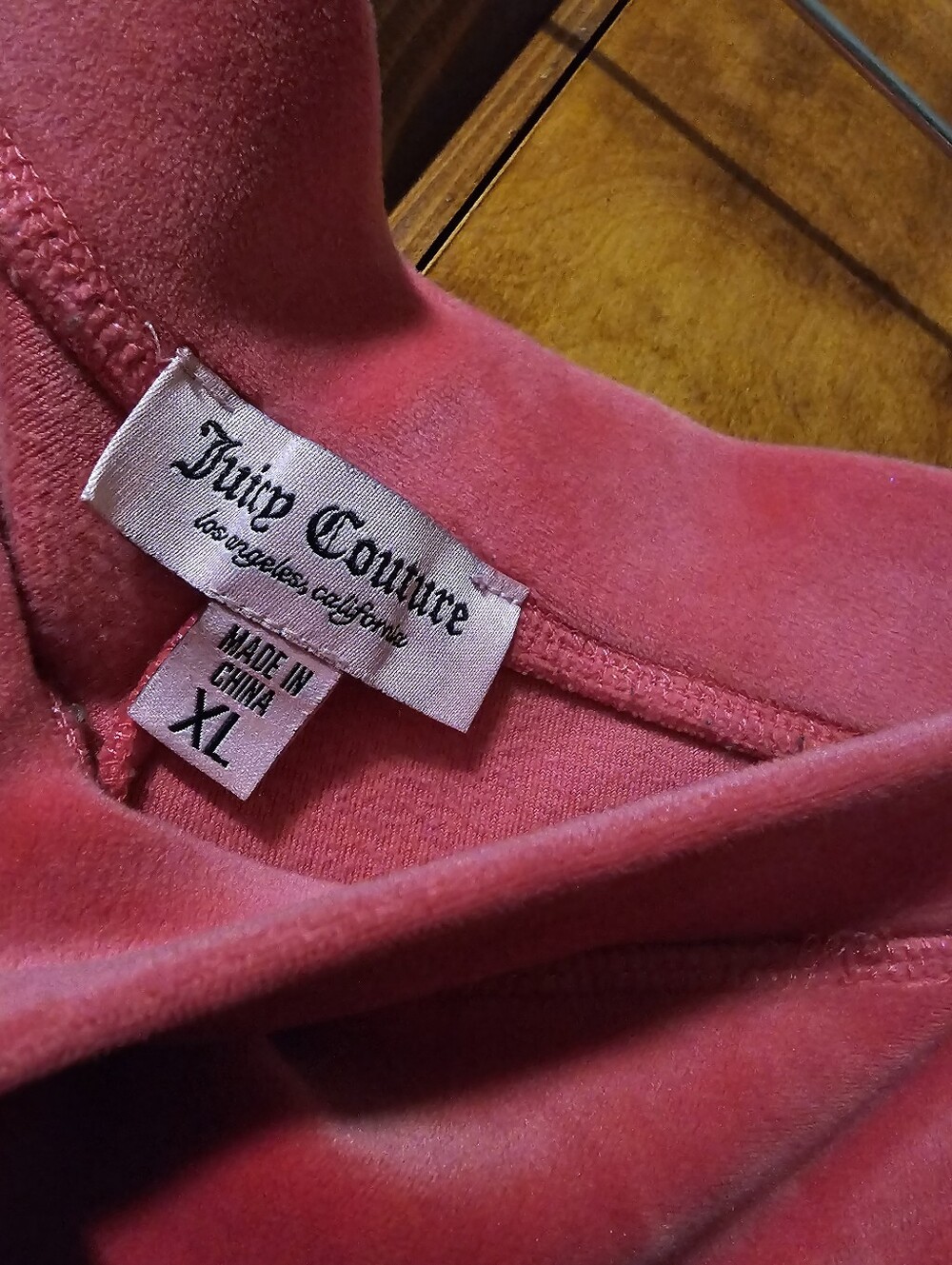 Juicy Couture Pink Velour Wide-Leg Sweatpants - Picture 4 of 7
